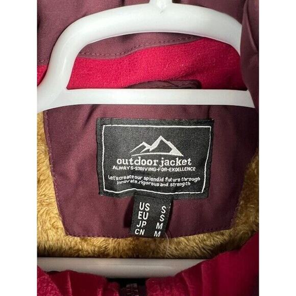 Men's Vest Fleece Lined Red Puffer Full Zip Snap Quilted Sz Small - Picture 5 of 8